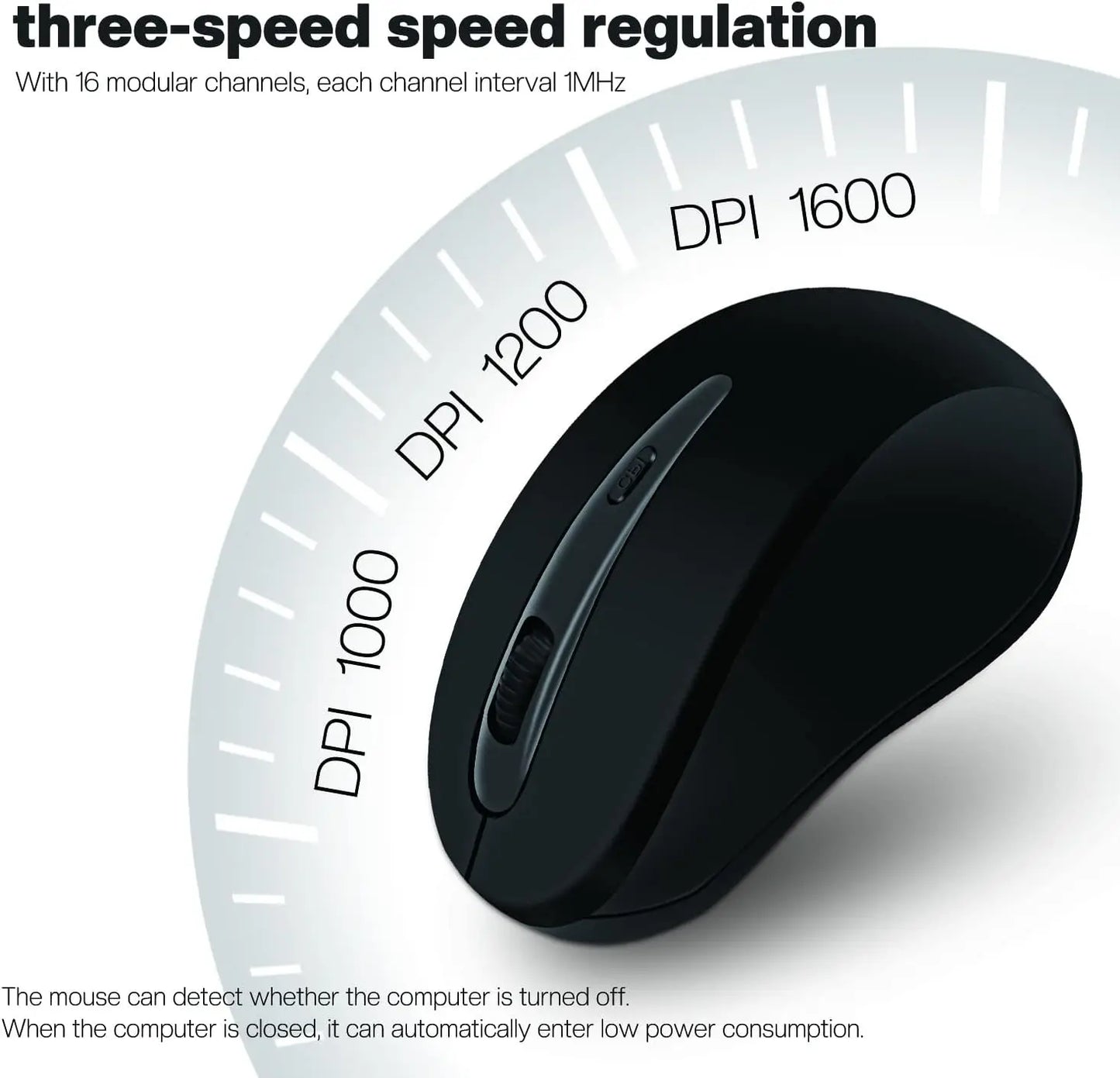 Silent Wireless Mouse for Laptop Small Compact