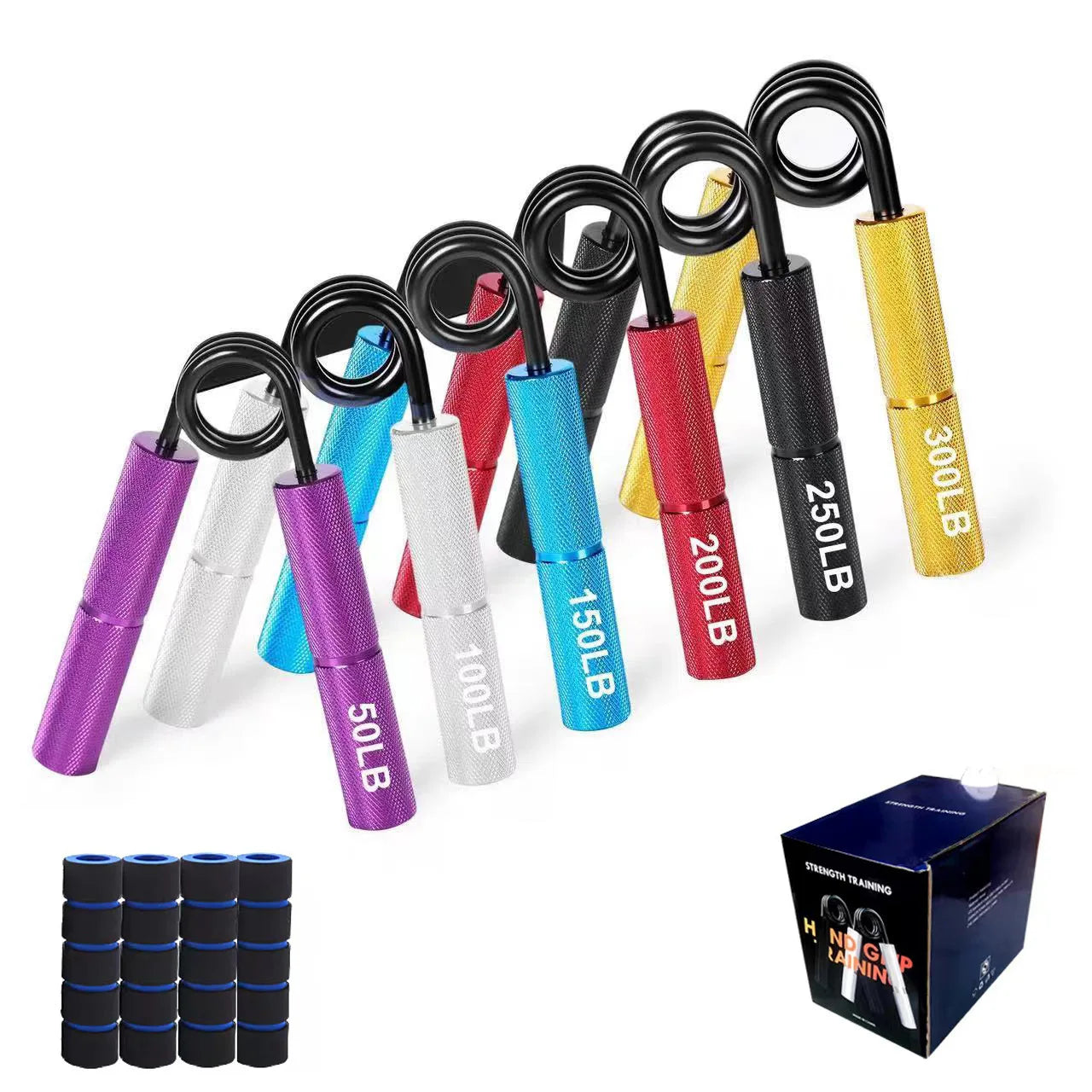 50LB-300LB Metal Hand Gripper Strengthener - MyLootWare