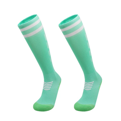 Towel Bottom Soccer Socks Breathable Knee High
