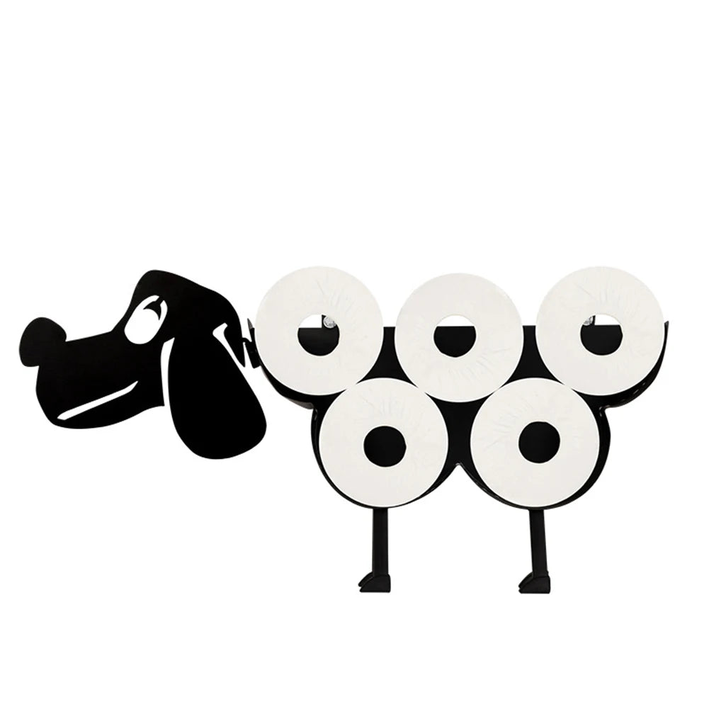 Metal Sheep Shape Toilet Paper Holder Bathroom
