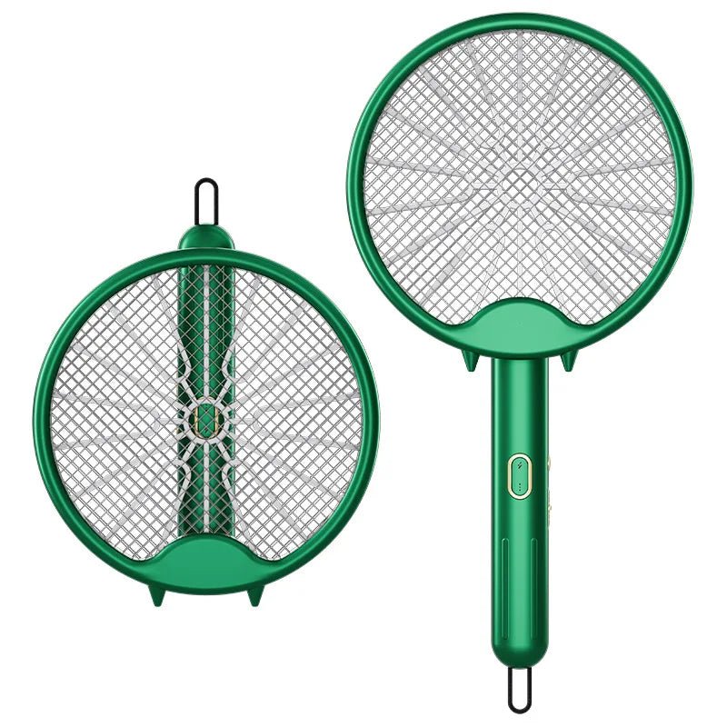 New Electric Mosquito Racket Hand - Hled 3000V Mosquito Killer Lamp Rechargeable Foldable Mosquito Swatter Fly Repellent Lamp Home - MyLootWare