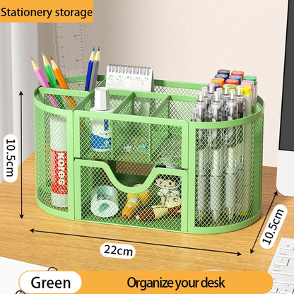 Large Capacity Metal Pen and Pencil Organizer