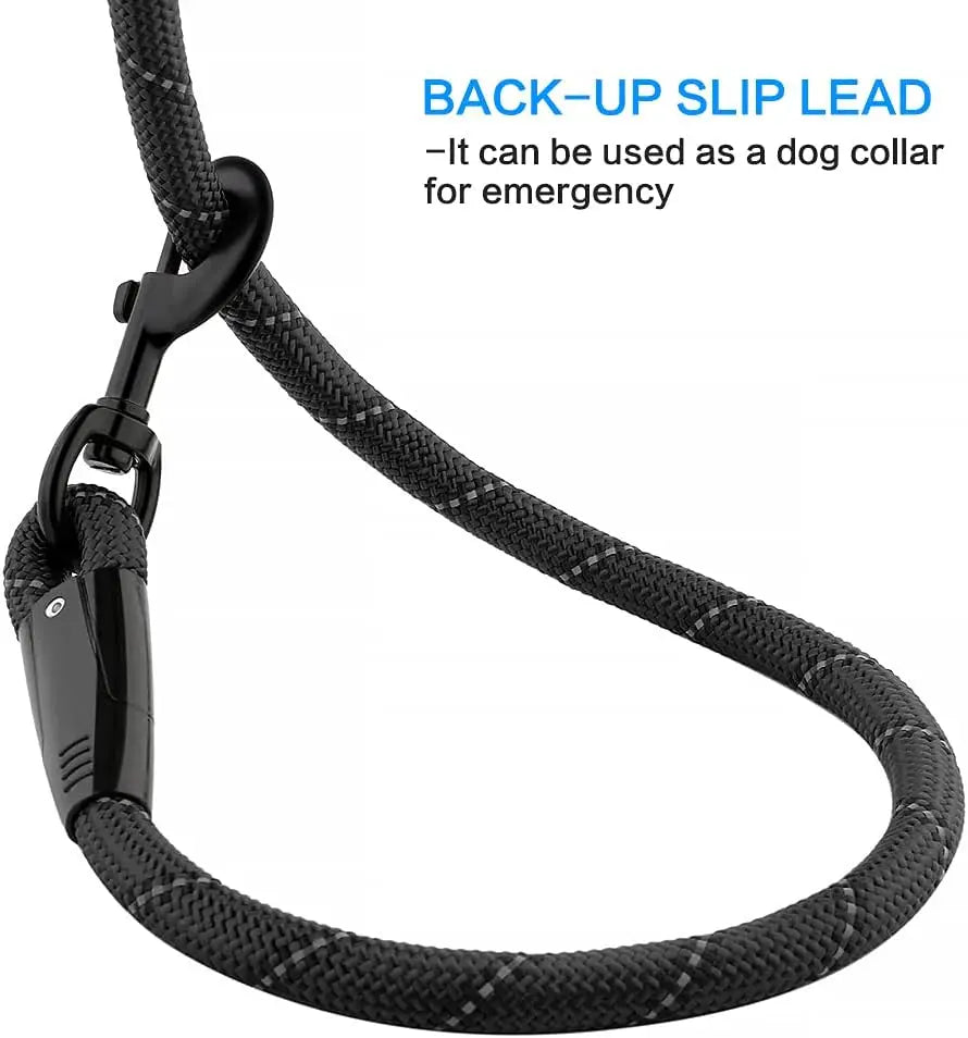 Dog leash, reflective at night, hand tight,
