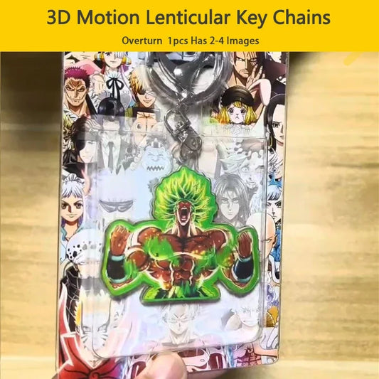 Dragon Ball Broly Anime  3D Motion Key Chains