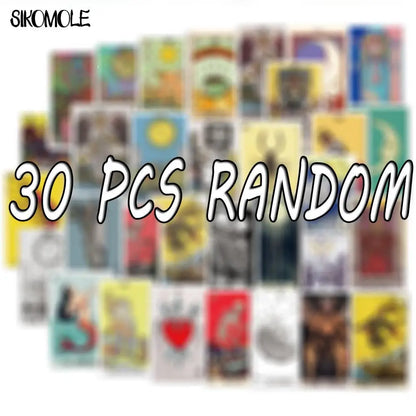 10/30/60PCS Tarot Card Fortune-telling Doodle Sticker Collection DIY Toy Luggage Laptop Skateboard Pegatinas Decals Stickers F5 - MyLootWare