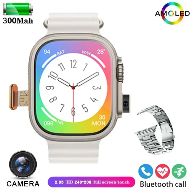 2025 New 4G SmartWatch SIM Card GPS WIFI Video Call IP68 Waterproof Smartwatch Camera Monitor Tracker Location Phone Smartwatch - MyLootWare