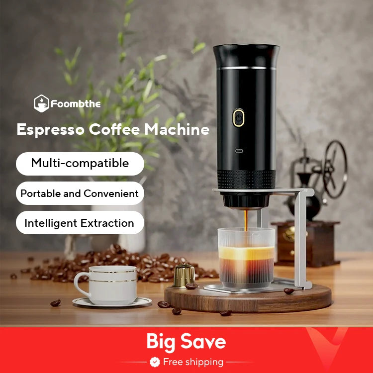 Wireless Electric Portable Espresso Coffee Machine