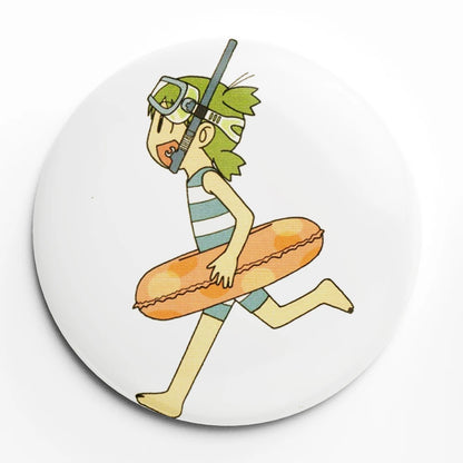 Yotsuba Anime Cartoon Soft Button Lapel Anime Pin