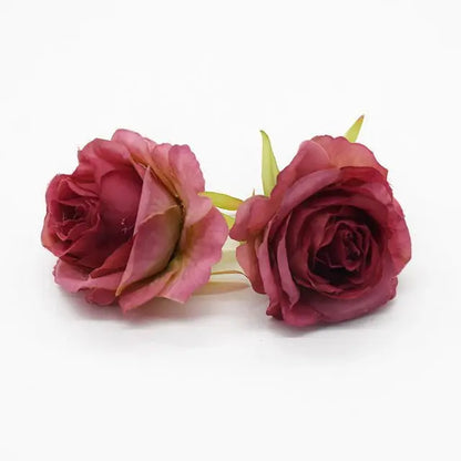 5/10 PCS Artificial Flower Silk Rose For Christmas Home garden Garlands Wall Party Wedding bridal bouquet Diy gift box Hot sales - MyLootWare