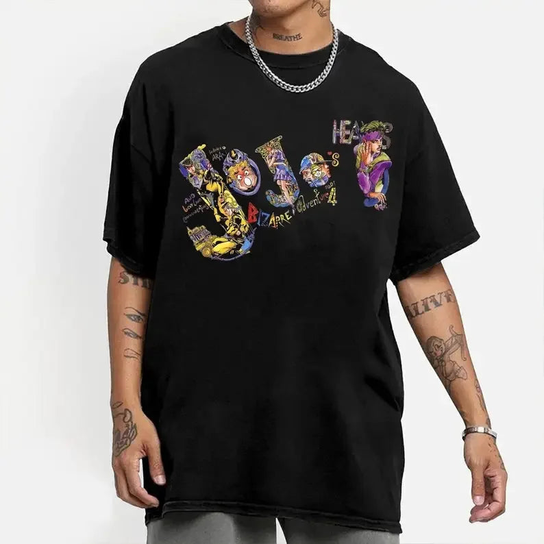 Anime JJ's Bizarre Adventure T-Shirt, Anime T-Shirt - MyLootWare