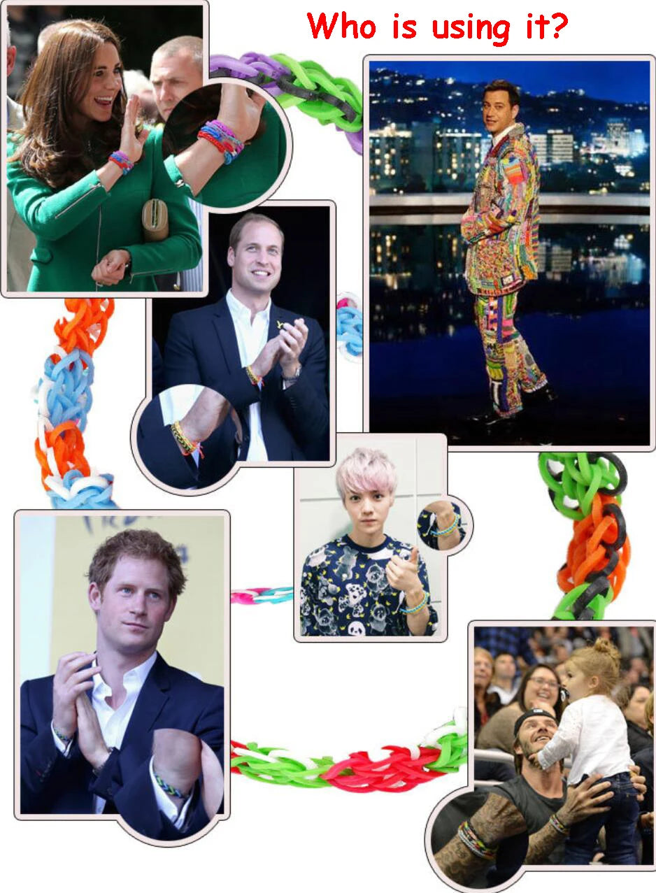 DIY Loom Rubber Band Bracelet Girls Boys