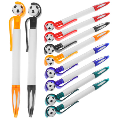 10Pcs Ballpoint Pens Soccer Decor Pens Soccer Pen Craft Decor Office Pens Soccer Party Favors - MyLootWare