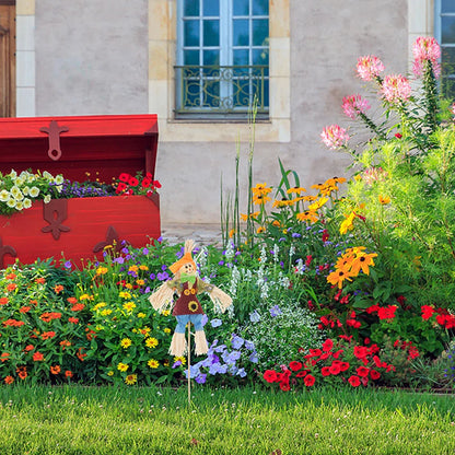 4pcs Halloween idyllic Scarecrow Adorable Scarecrow decor Mini Animated Scarecrow Bar Garden Autumn Scarecrow Decor Halloween - MyLootWare