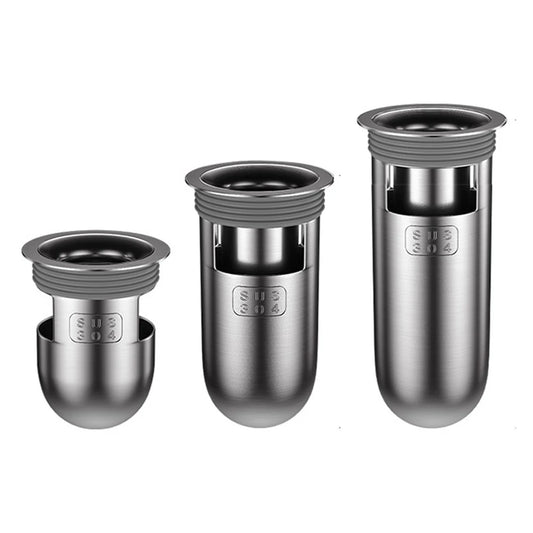 1pc Shower Floor Drain Backflow Preventer Sewer 304 Stainless Steel Toilet Sewer Filter For Bathroom Accessories - MyLootWare