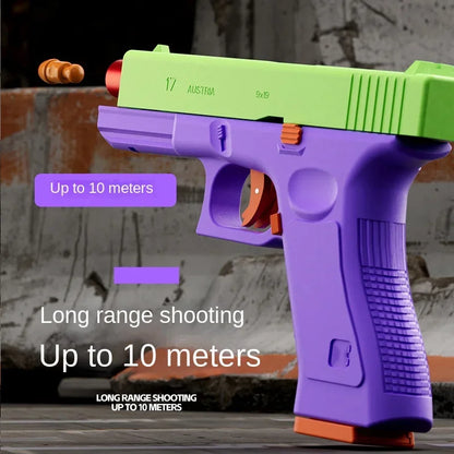 مسدس رصاص ناعم مزود بخاصية الارتداد، وطلقة واحدة، وإمكانية إخراج القذائف، ومسدس، ولعبة الرماية الرياضية الخارجية