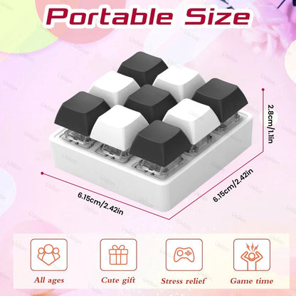 2/3/4/9 Keys Keyboard Keycaps Fidget Toy Party Stress Relief Diy Keycaps Toy Keyboard Caps Finger Button Fidget Finger Keycaps - MyLootWare
