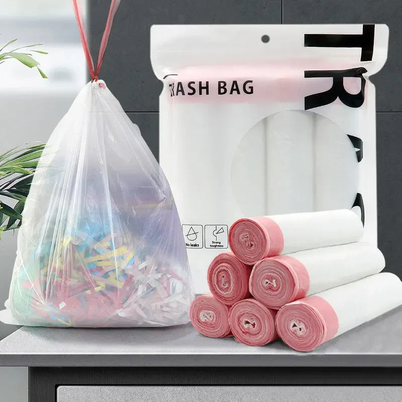 Garbage Bag with Drawstring Household Disposable