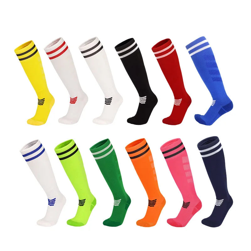 Towel Bottom Soccer Socks Breathable Knee High