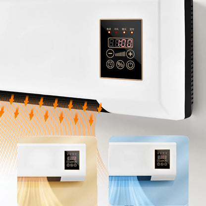 Air Conditioner Mini Wall Air Conditioner Constant Temperature Heating Fast Cooling and Heating with Remote Control for Office - MyLootWare