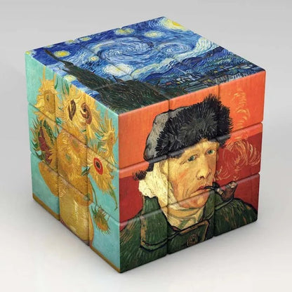 3x3x3 Magic Cube (Van Gogh, CR7, Messi) - MyLootWare