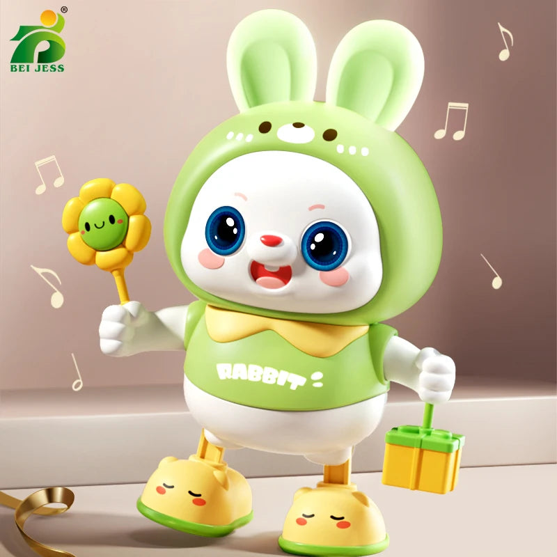 Children Cute Rabbit Electronic Toy Pet With Music Light Animal Game Frog Walking Dance Moving Kid Toys 3 Year Gifts - MyLootWare