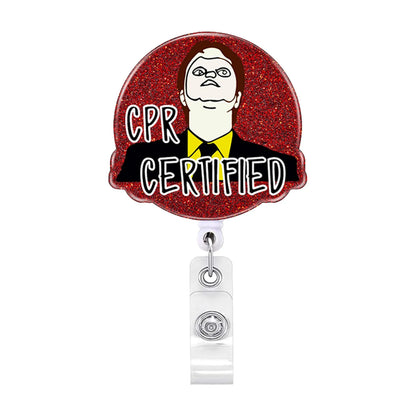 Acrylic Glitter Halloween Ghost Pumpkin Cat Retractable Badge Reel Rotating ID Badge Holder Crocodile Clip For Doctor And Nurse - MyLootWare