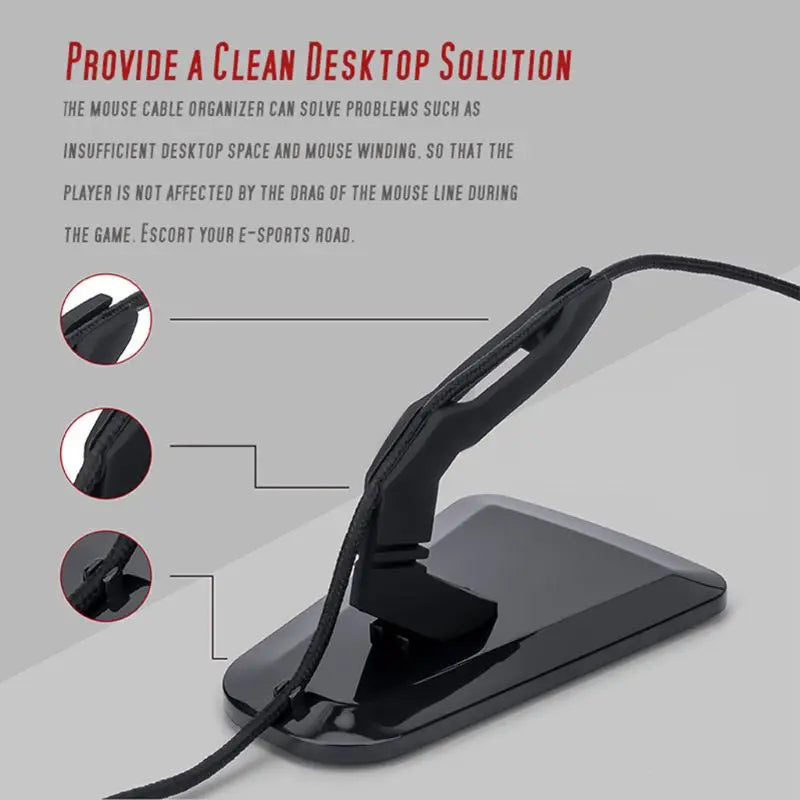 Mouse Bungee Flexible Cord Clip Wire Cable Holder