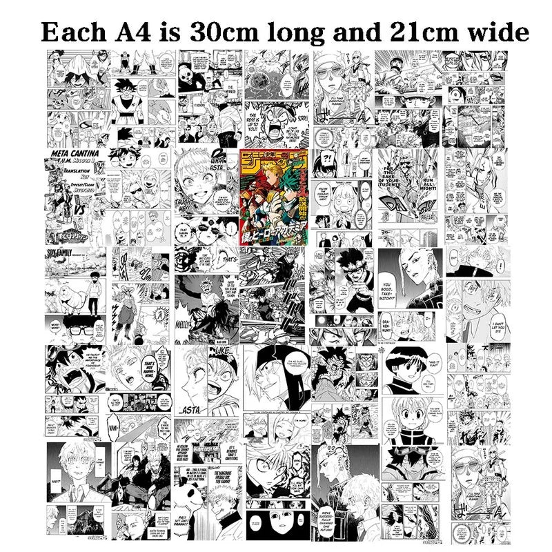Popular English anime 21x30cm 20/30/40pcs manga