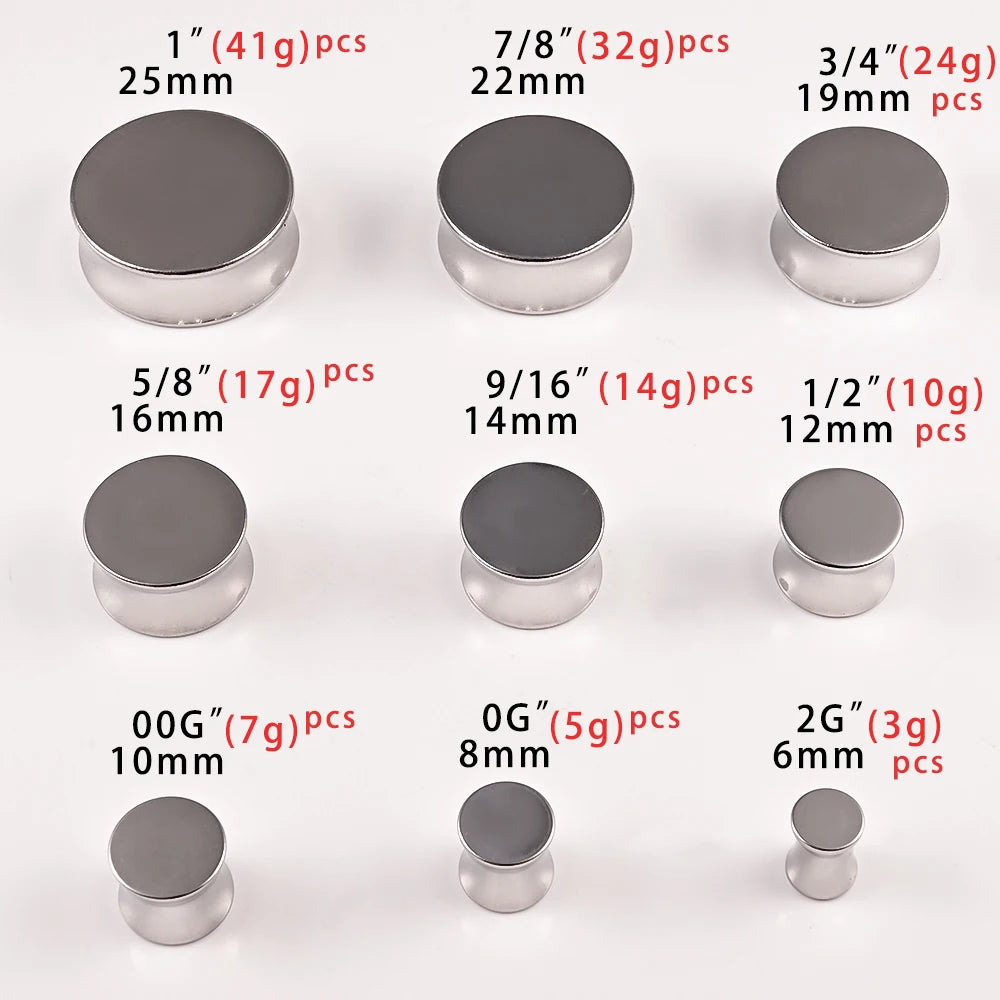 Doearko 2PCS Cool Stainless Steel Solid Double