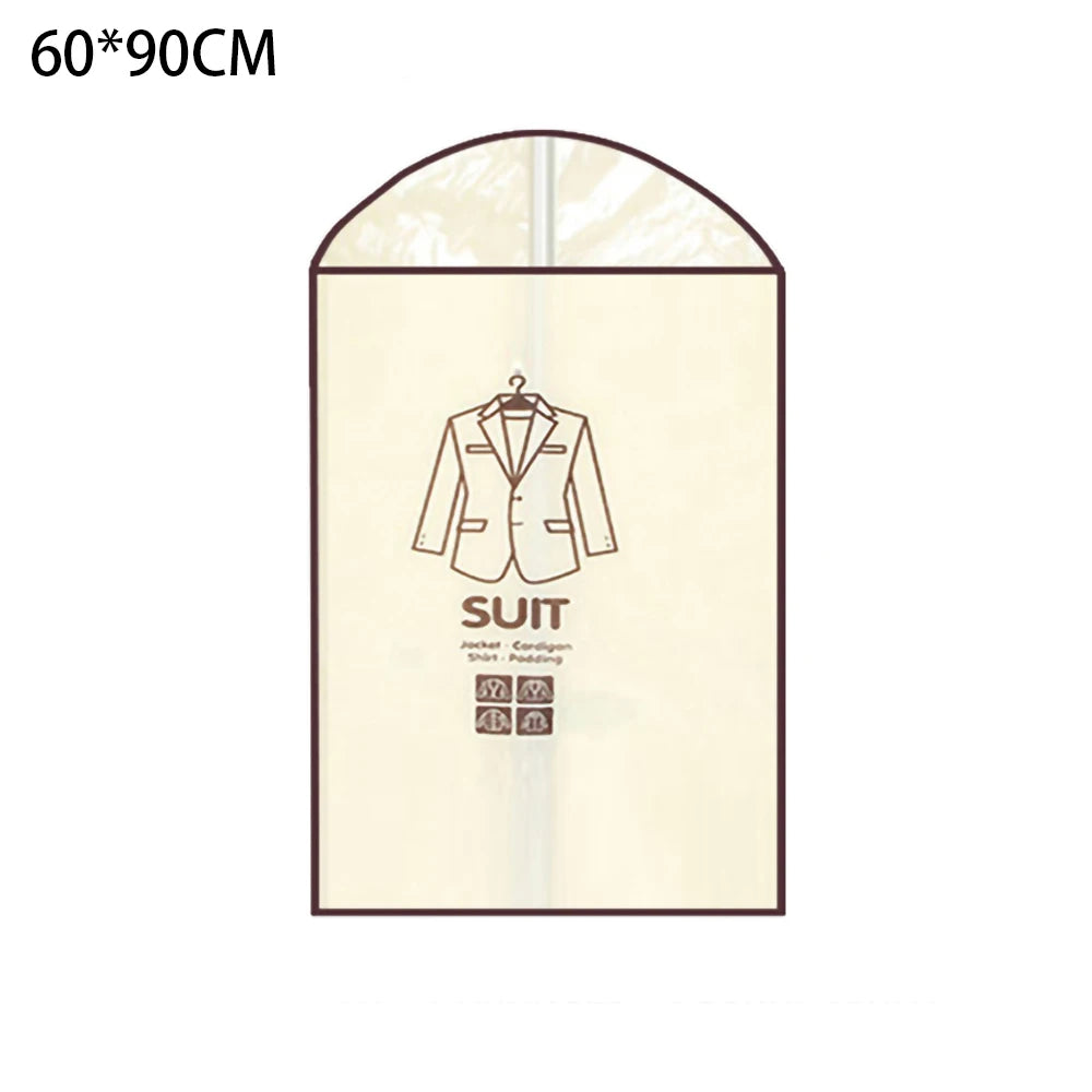 Hanging Clothes Cover with Zipper Suit Coat Outer