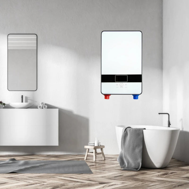 6500w Instant Tankless Water Heater 220v Thermostat Induction Heater Smart Touch Electric Heaters Shower Automatica High Quality - MyLootWare