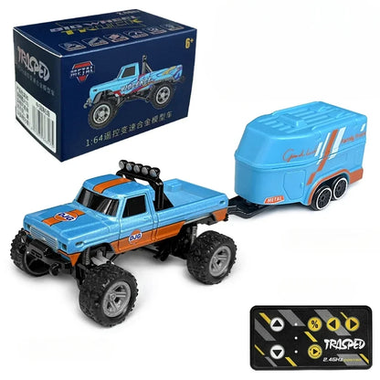 RC Off-Road Monster Truck 1/64 Remote Control Mini