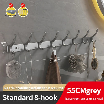 YUNJIEYA Black/White/Gun Grey Door hooks Clothes