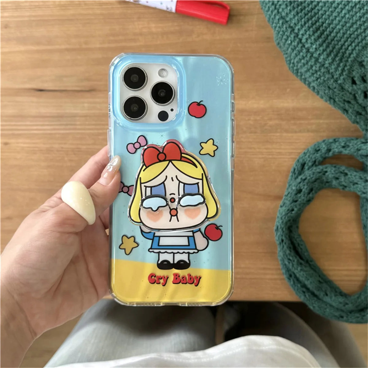 Funny Cartoon Girls iPhone Case with Stand