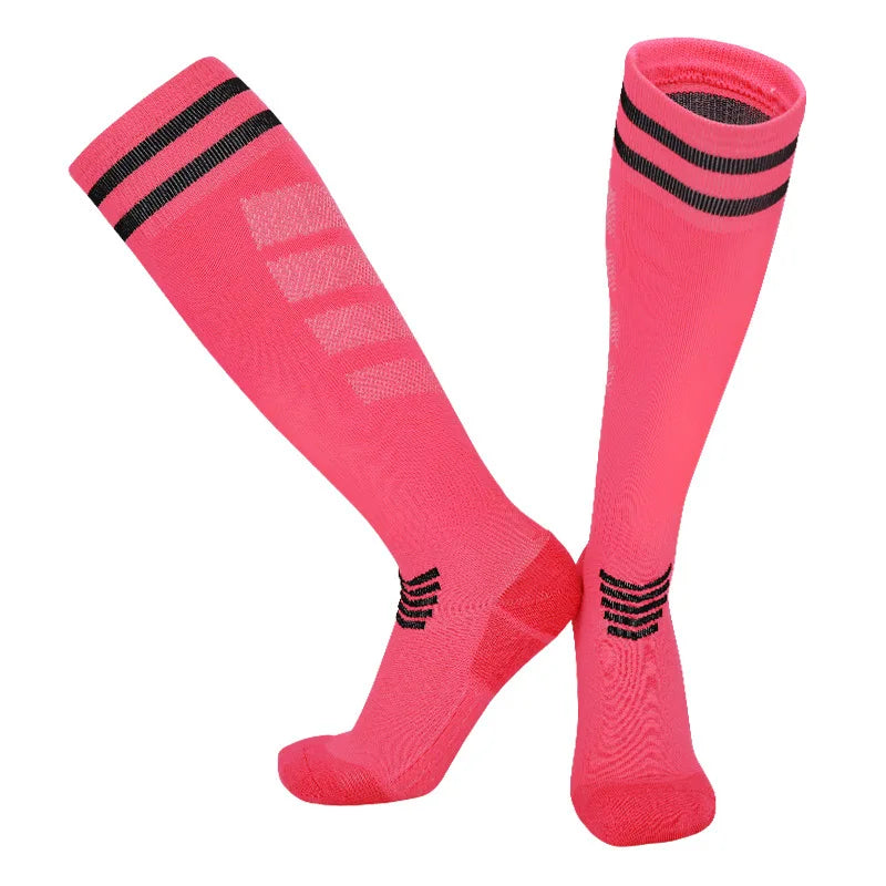 Towel Bottom Soccer Socks Breathable Knee High