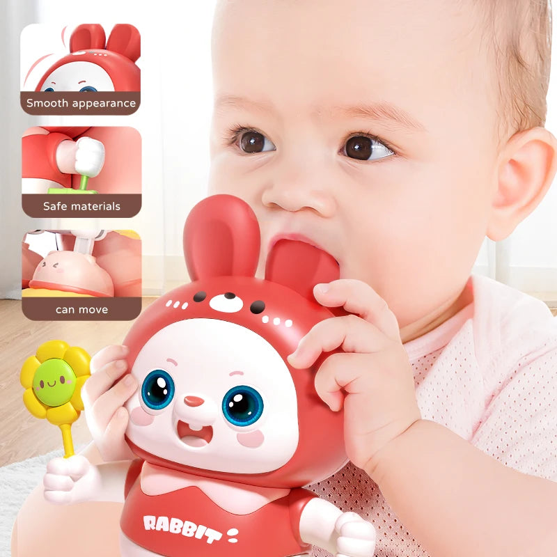 Children Cute Rabbit Electronic Toy Pet With Music Light Animal Game Frog Walking Dance Moving Kid Toys 3 Year Gifts - MyLootWare