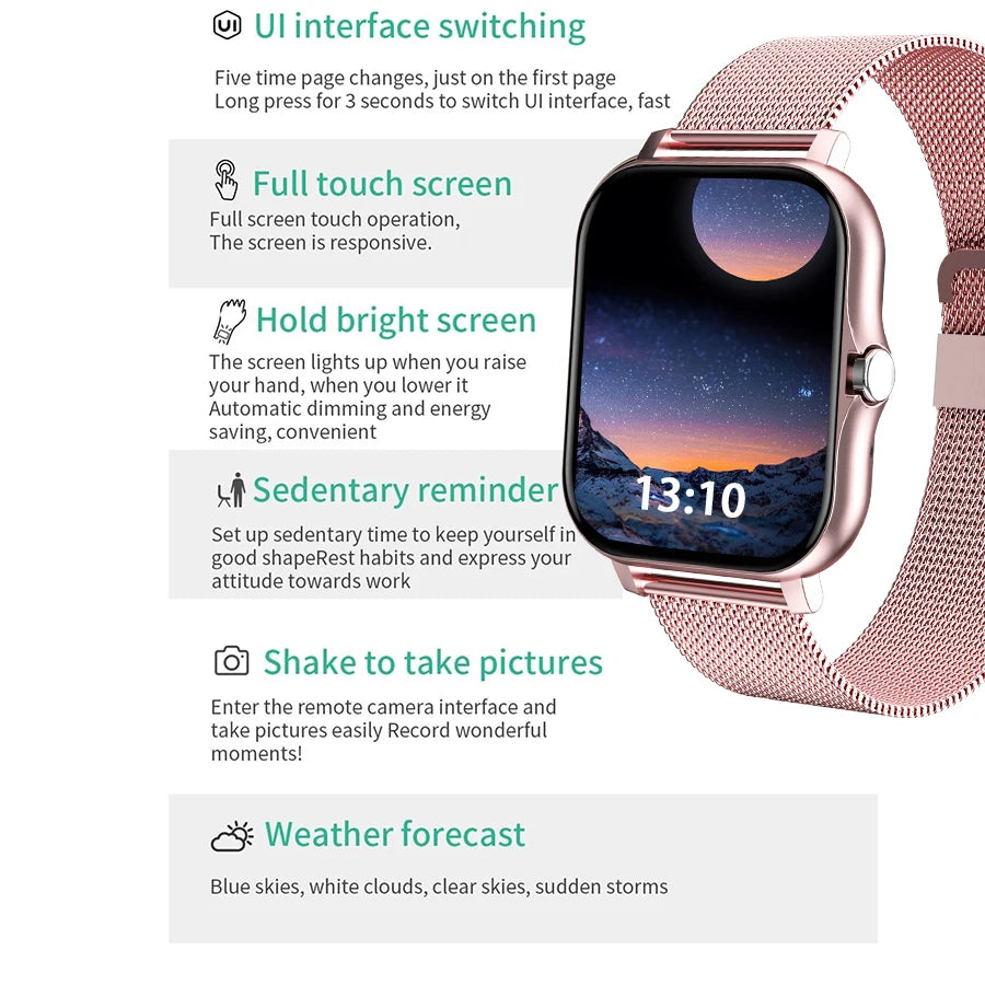Smart Watch, Wireless Call/Dial, Multiple APP