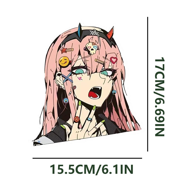 Anime stickers car stickers anime 2D cypunk car motorcycle waterproof reflective stickers - MyLootWare