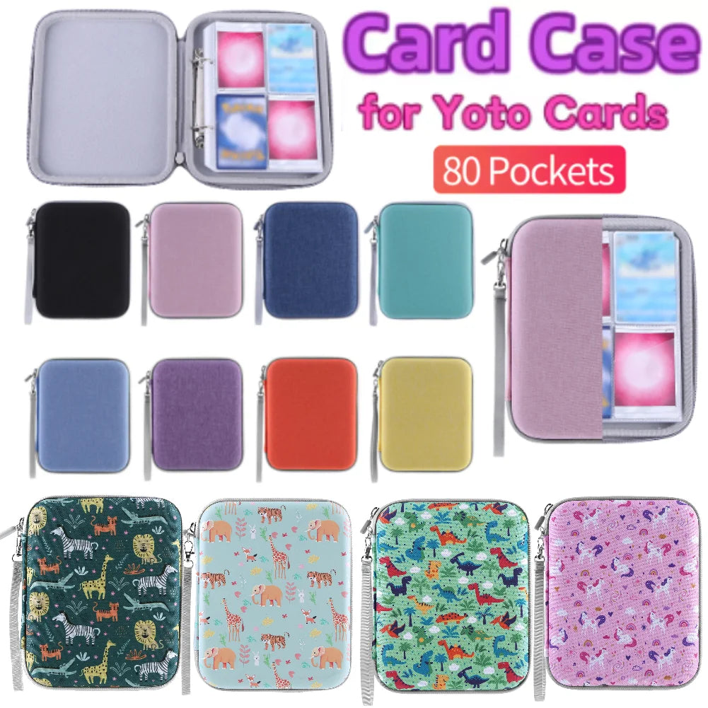 Card Case 80 Pockets Soft Portable Folder Card Binder Holder for Yoto Cards Mini Audiobook Cards - MyLootWare