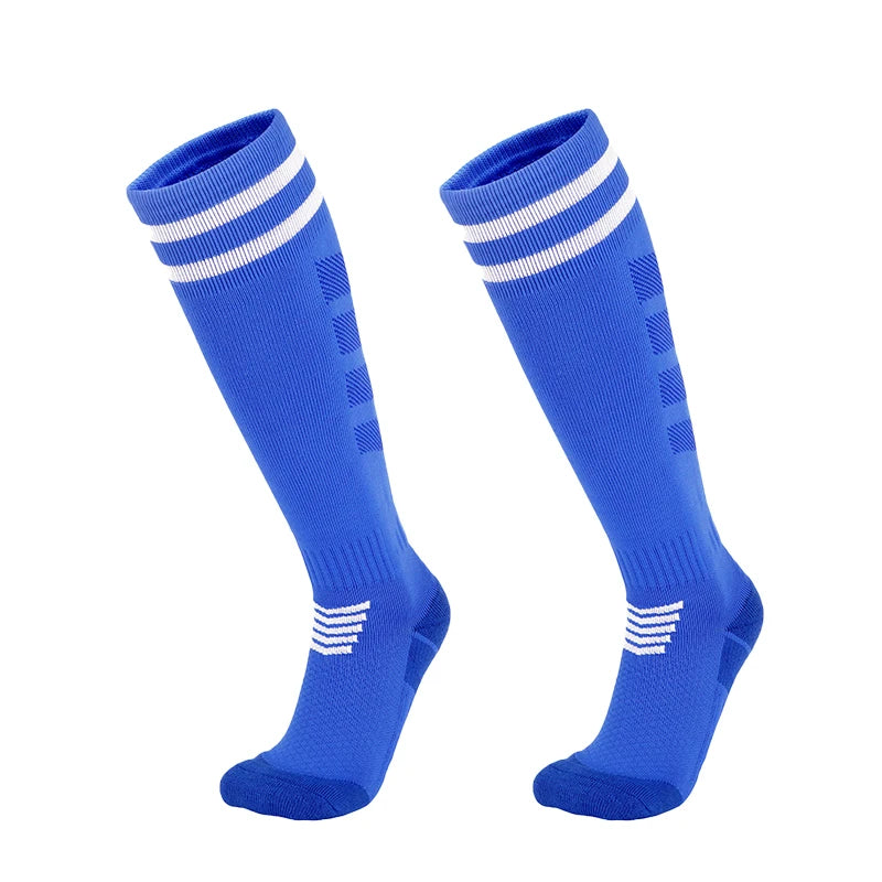 Towel Bottom Soccer Socks Breathable Knee High
