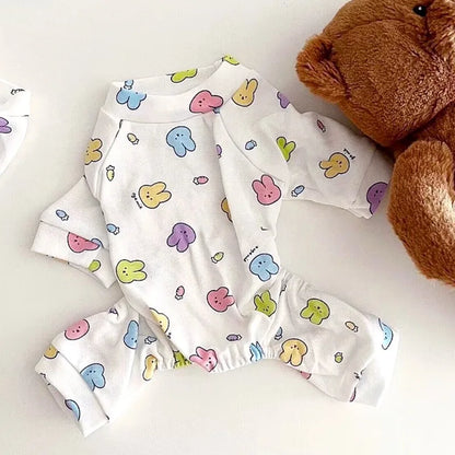 Pet Rabbit Base Coat Four Legged Clothes Teddy