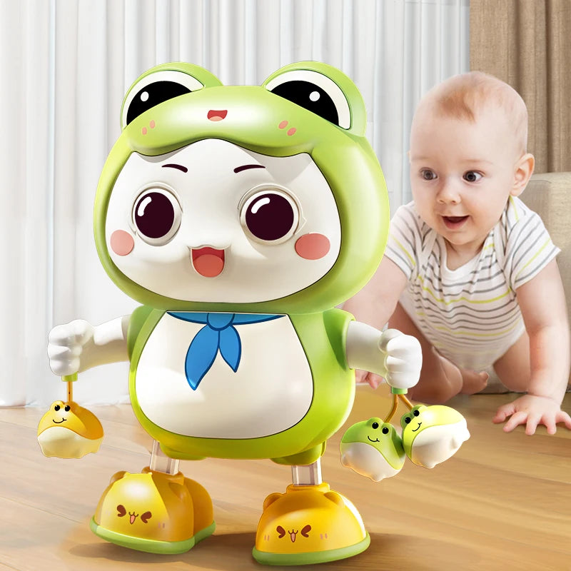 Children Cute Rabbit Electronic Toy Pet With Music Light Animal Game Frog Walking Dance Moving Kid Toys 3 Year Gifts - MyLootWare