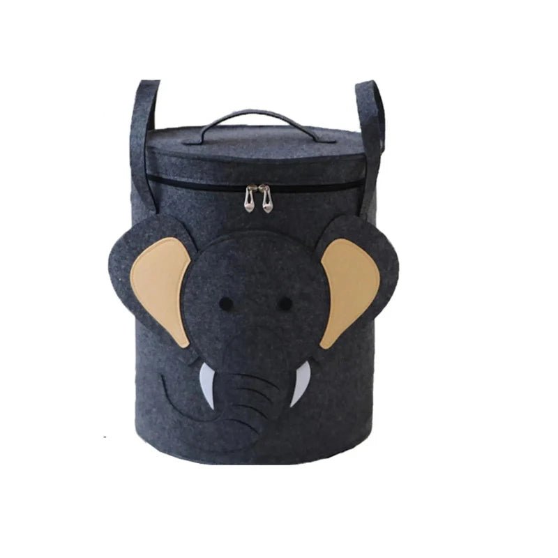 Toy Storage Bucket Cartoon Animal Storage Basket Large Capacity Storage Basket with Lid Foldable Storage Basket Home Supplies - MyLootWare
