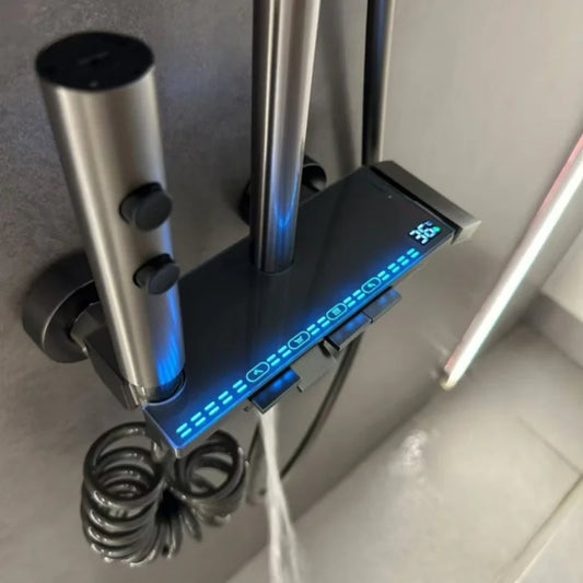 Hot Cold Shower Faucet System Set Shower Set