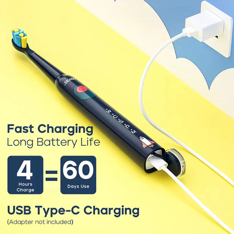 Seago Kids Electric Toothbrush for 6+Years 5 Modes