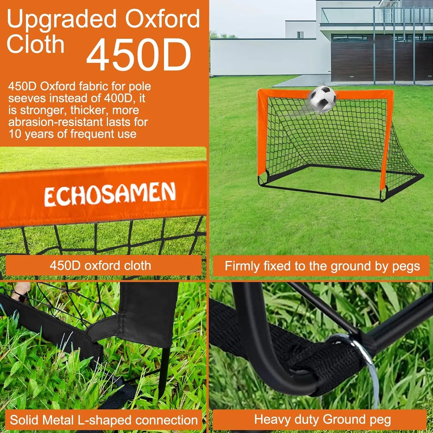 2pcs/1pc Soccer Goals Soccer Net for Backyard, Portable Soccer Goal, Pop Up Soccer Goal Net for Backyard - MyLootWare