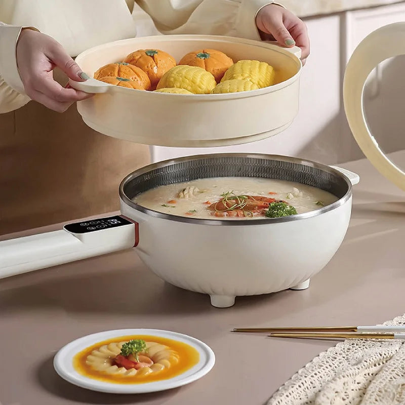 220V Home Multifunctional Electric cooker Smart Electric steamer Non-stick Frying Pot Large Capacity 4.5L Electric Hot Pot 1350W - MyLootWare