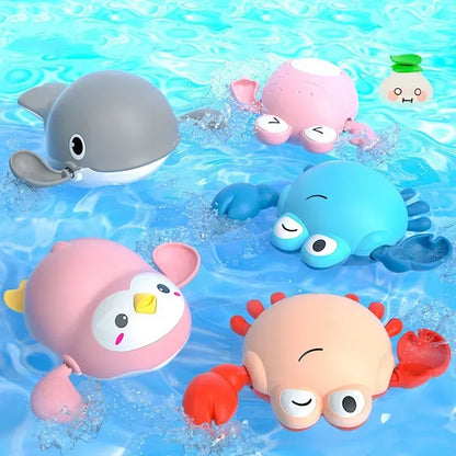 Bath Toys Cute Swimming Duck Bath Toys for Toddlers 1-3 Floating Wind Up Toys for Boy Girl New Born Baby Bathtub Toddler Toys - MyLootWare