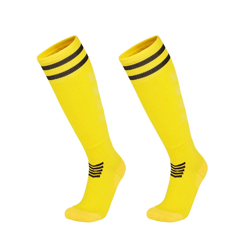 Towel Bottom Soccer Socks Breathable Knee High