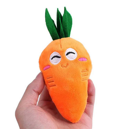 3pcs Dog Toys Pet Squeaky Carrot Plush Toys Stuffed Soft Dog Cat Chew Interactive Toys for Dogs Cats Teeth Cleaning Pet Supplies - MyLootWare